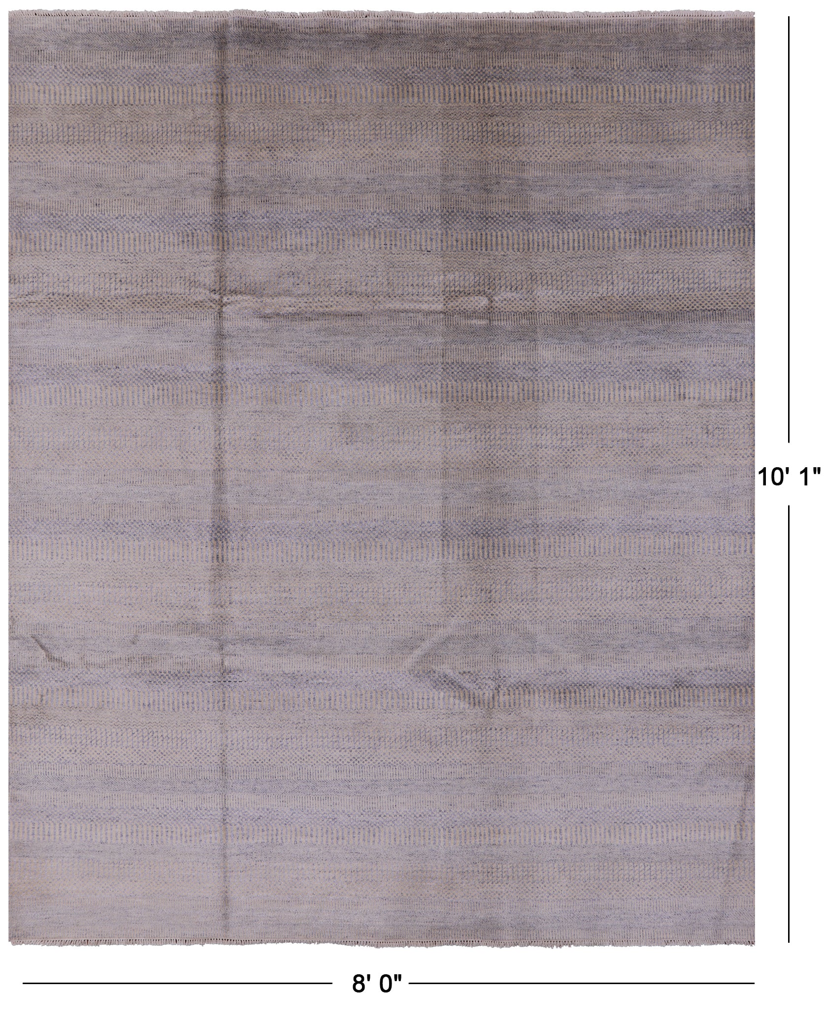 Savannah Grass Hand Knotted Wool & Silk Rug - 8' 0" X 10' 1" - Golden Nile