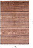 Tribal Persian Gabbeh Hand Knotted Wool Rug - 6' 0" X 8' 11" - Golden Nile