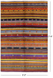 Persian Gabbeh Handmade Wool Rug - 5' 2" X 7' 9" - Golden Nile