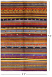 Persian Gabbeh Handmade Wool Rug - 5' 2" X 7' 9" - Golden Nile