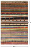 Tribal Gabbeh Hand Knotted Wool Area Rug - 3' 11" X 6' 1" - Golden Nile