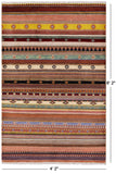 Persian Gabbeh Hand Knotted Wool Rug - 4' 2" X 6' 2" - Golden Nile
