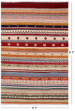 Persian Gabbeh Handmade Wool Rug - 4' 1" X 6' 1" - Golden Nile