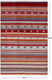 Persian Tribal Gabbeh Handmade Wool Rug - 4' 0" X 6' 0" - Golden Nile