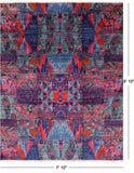 William Morris Hand Knotted Wool Area Rug - 7' 10" X 9' 10" - Golden Nile