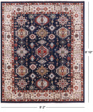 Blue Fine Serapi Hand Knotted Wool Rug - 8' 2" X 9' 10" - Golden Nile
