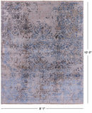 Modern Wool & Silk Handmade Rug - 8' 1" X 10' 0" - Golden Nile