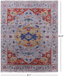 Grey Fine Serapi Handmade Wool Rug - 8' 1" X 10' 0" - Golden Nile