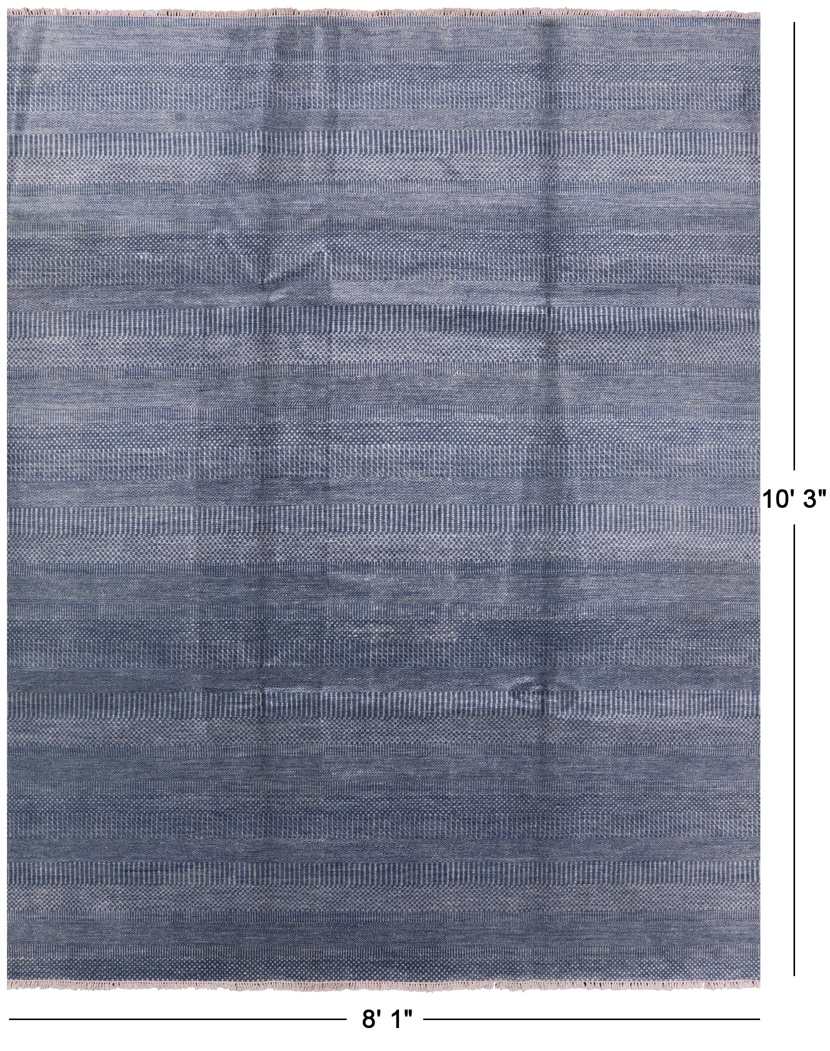 Savannah Grass Hand-Knotted Wool & Silk Rug - 8' 1" X 10' 3" - Golden Nile