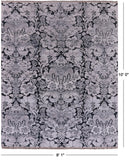 8' X 10' Pure Silk With Oxidized Wool Hand Knotted Rug - Golden Nile