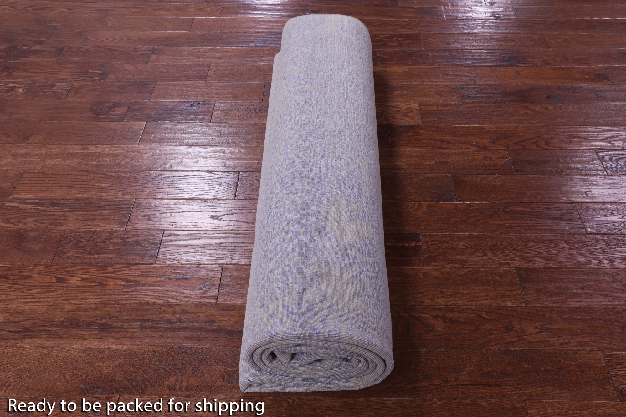 Modern Wool & Silk Hand Knotted Rug - 9' 0" X 11' 9" - Golden Nile