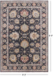 Grey Peshawar Handmade Wool Rug - 6' 3" X 9' 3" - Golden Nile