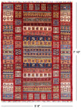 Super Gabbeh Handmade Area Rug - 5' 8" X 7' 10" - Golden Nile
