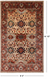 Fine Serapi Hand Knotted Wool Rug - 9' 0" X 14' 10" - Golden Nile