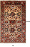 Fine Serapi Hand Knotted Wool Rug - 9' 0" X 14' 10" - Golden Nile
