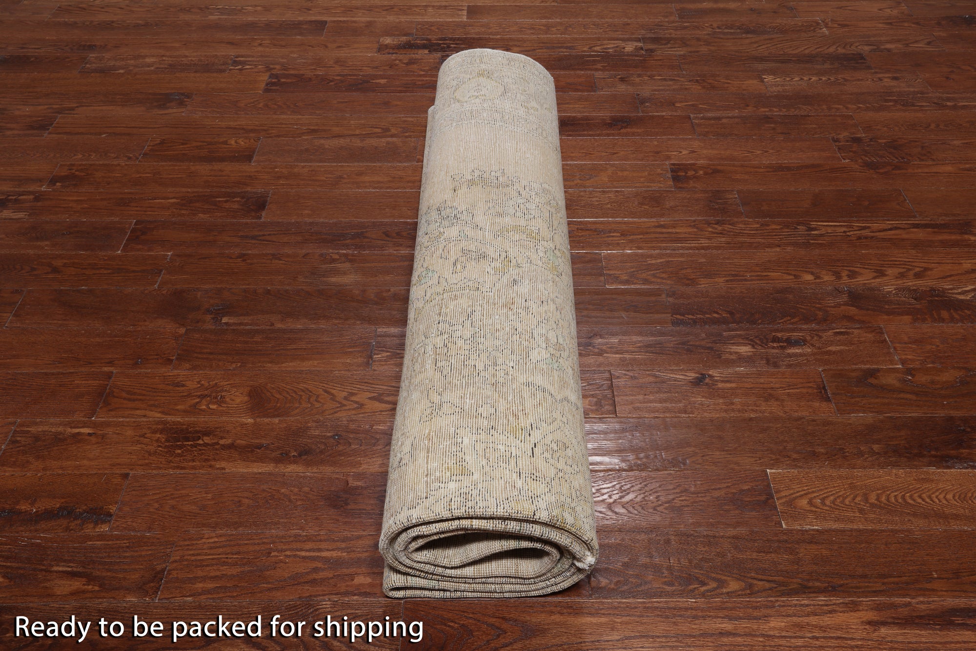 SUPER SALE Persian Vintage White Wash Handmade Wool Rug - 9' 10" X 12' 7"