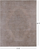 SUPER SALE Persian Vintage White Wash Handmade Wool Rug - 9' 10" X 12' 7"