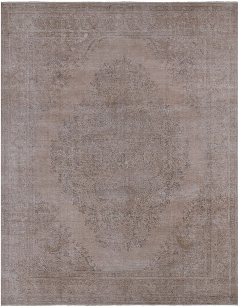 SUPER SALE Persian Vintage White Wash Handmade Wool Rug - 9' 10" X 12' 7"