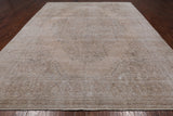 SUPER SALE Persian Vintage White Wash Handmade Wool Rug - 9' 10" X 12' 7"