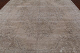 SUPER SALE Persian Vintage White Wash Handmade Wool Rug - 9' 10" X 12' 7"