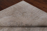 SUPER SALE Persian Vintage White Wash Handmade Wool Rug - 9' 10" X 12' 7"