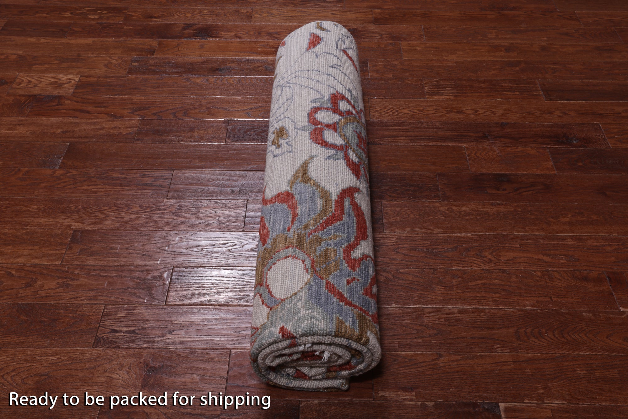 SUPER SALE Ivory Modern Hand Knotted Wool Area Rug - 8' 0" X 10' 2"
