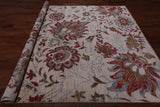 SUPER SALE Ivory Modern Hand Knotted Wool Area Rug - 8' 0" X 10' 2"