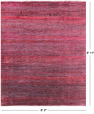 Savannah Grass Hand Knotted Wool & Silk Area Rug - 8' 2" X 9' 11" - Golden Nile