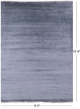Savannah Grass Hand Knotted Wool & Silk Area Rug - 9' 0" X 12' 4" - Golden Nile