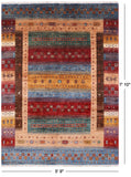 Tribal Persian Gabbeh Hand Knotted Wool Rug - 5' 9" X 7' 10" - Golden Nile