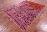 Full Pile Overdyed Hand Knotted Wool Rug - 7' 10" X 10' 2" - Golden Nile