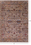 Peshawar Hand Knotted Wool Rug - 7' 0" X 10' 0" - Golden Nile