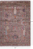 Peshawar Hand Knotted Wool Rug - 3' 6" X 5' 1" - Golden Nile
