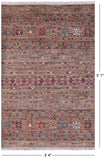 Khorjin Persian Gabbeh Hand Knotted Wool Rug - 3' 4" X 5' 1" - Golden Nile