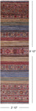 Khorjin Persian Gabbeh Hand Knotted Wool Runner Rug - 2' 10" X 9' 10" - Golden Nile