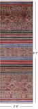 Khorjin Persian Gabbeh Hand Knotted Wool Runner Rug - 2' 9" X 8' 5" - Golden Nile