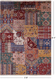 Super Kazak Hand Knotted Wool Rug - 5' 8" X 8' 3" - Golden Nile