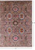 Peshawar Handmade Wool Rug - 6' 1" X 8' 10" - Golden Nile