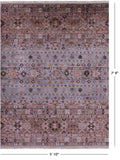 Khorjin Persian Gabbeh Hand Knotted Wool Rug - 5' 10" X 7' 9" - Golden Nile