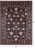 Brown Peshawar Handmade Wool Rug - 6' 4" X 8' 9" - Golden Nile