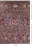 Persian Gabbeh Handmade Wool Rug - 6' 9" X 9' 9" - Golden Nile