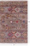 Khorjin Persian Gabbeh Handmade Wool Rug - 3' 7" X 5' 3" - Golden Nile