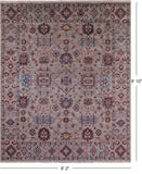 Peshawar Hand Knotted Wool Rug - 8' 2" X 9' 10" - Golden Nile