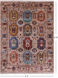 Turkmen Ersari Hand Knotted Wool Rug - 5' 2" X 6' 9" - Golden Nile
