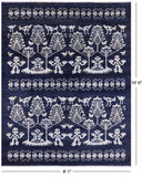 Blue Tribal Persian Gabbeh Handmade Wool Rug - 8' 1" X 10' 0" - Golden Nile