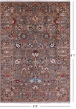 Peshawar Hand Knotted Wool Rug - 5' 8" X 8' 1" - Golden Nile