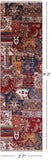 Super Kazak Hand Knotted Wool Runner Rug - 2' 7" X 9' 3" - Golden Nile