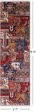 Super Kazak Hand Knotted Wool Runner Rug - 2' 7" X 9' 3" - Golden Nile