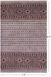 Ivory Khorjin Persian Gabbeh Hand Knotted Wool Rug - 5' 9" X 8' 6" - Golden Nile