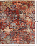 Abstract Modern Handmade Wool & Silk Rug - 8' 2" X 9' 10" - Golden Nile